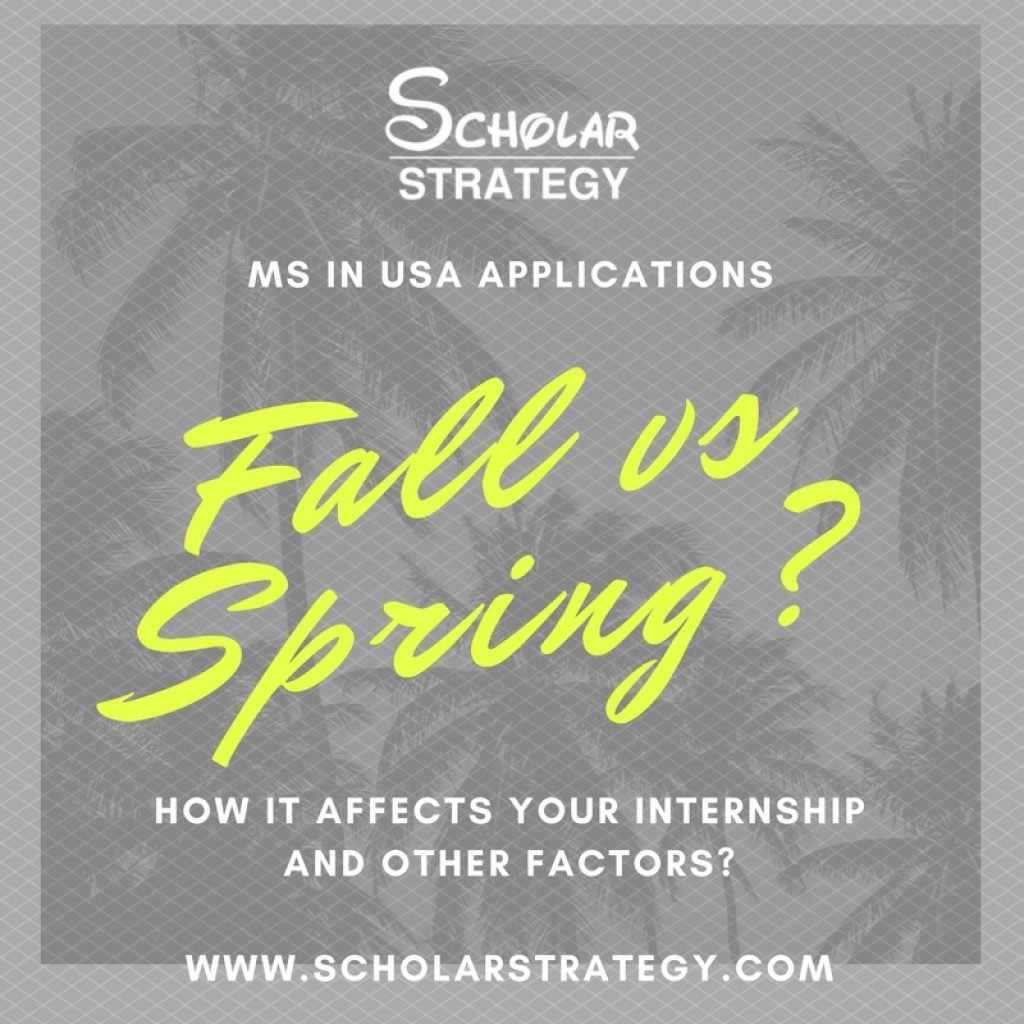 ms in usa - fall vs spring